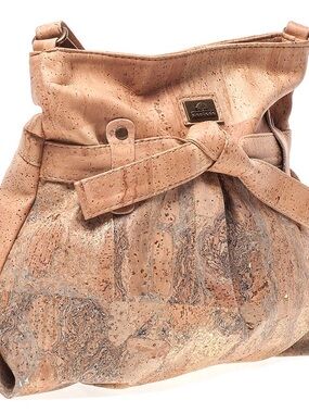 Montado Bow-Accent Cork Crossbody Bag
